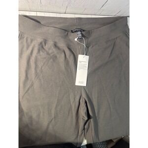 NWT Eileen Fisher Slim Ankle in Grove Washable Stretch Crepe Pants PM
